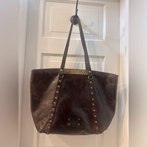 Patrica Nash Benvenuto tote, like new, chocolate 100% Leather